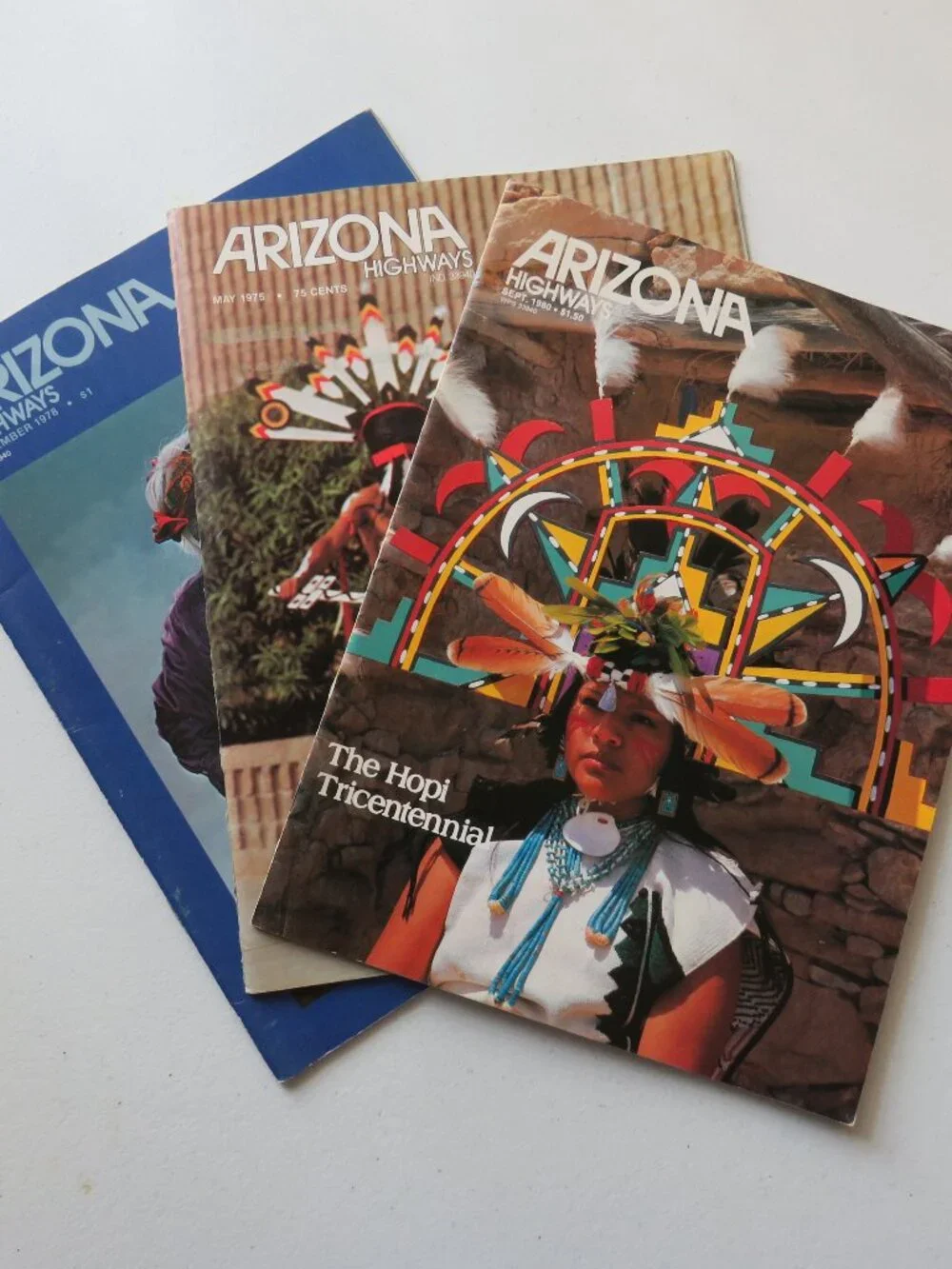 Arizona Highways Vintage Magazines Lot of 3 1975, 1978 and 1980